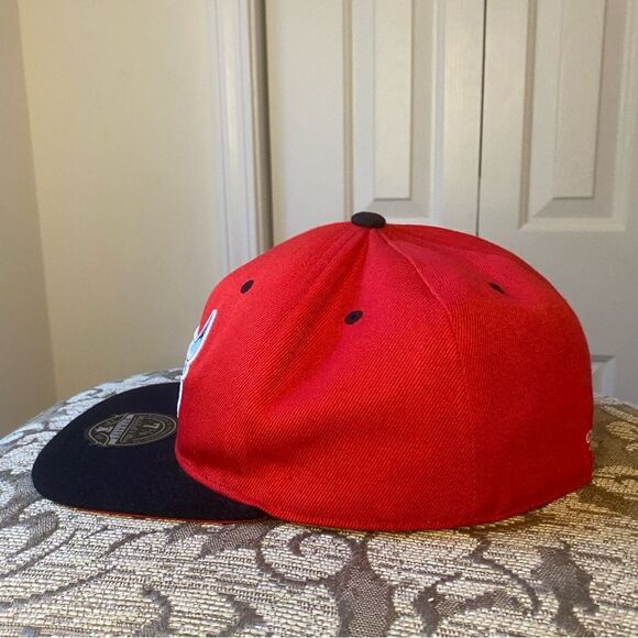 NBA Chicago Bulls Reloaded Mitchell & Ness Dynasty Red Black Cap Hat 7 1/2 - Picture 3 of 7